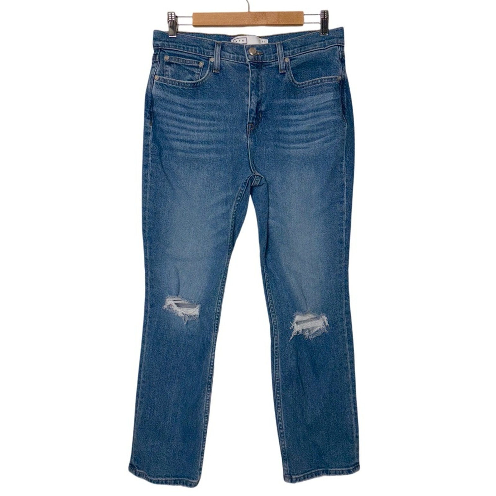 Ayr Jeans The Yes Yes Yes Straight Leg Distressed